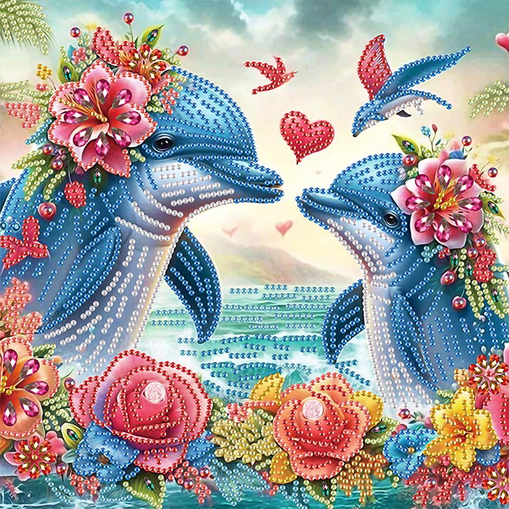 5D DIY Частичная Алмазная Живопись Специальной Формы Морское Животное Украшение