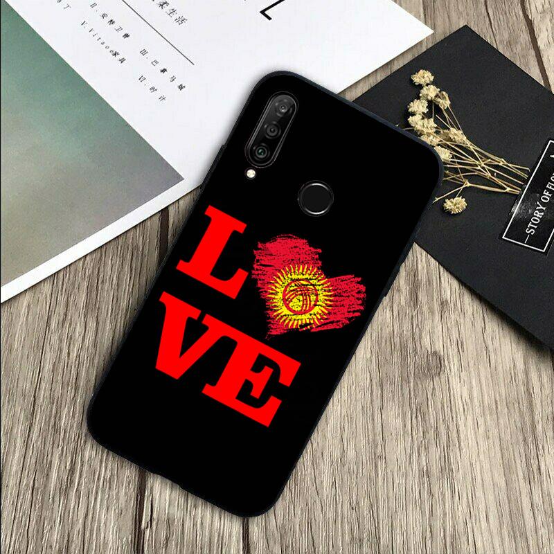 Kyrgyzstan Flag For Huawei Nova 11 9 10 SE Y70 Y60 Y90 Y61 Y91 Y73 Y72 12i 11i 8i P30 P40 Lite P60 Pro Case