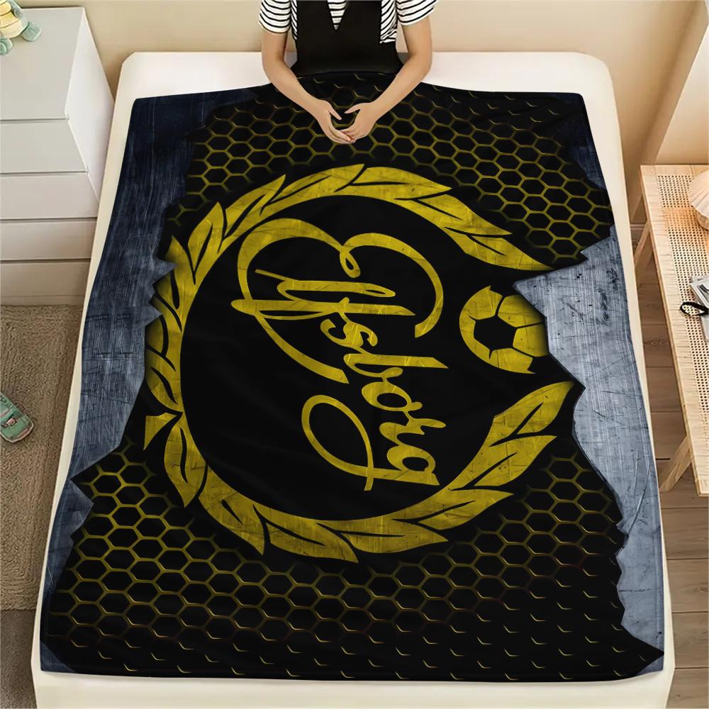 FootBall Club LOGO Print Flannel Blanket,High quality Comfortable for All Seasons,Home Decor,Warmth and Comfort,Perfect for Christmas Gifts