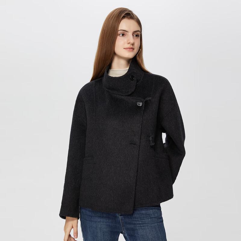 Women's Elegant Mid-Length Woolen Coat