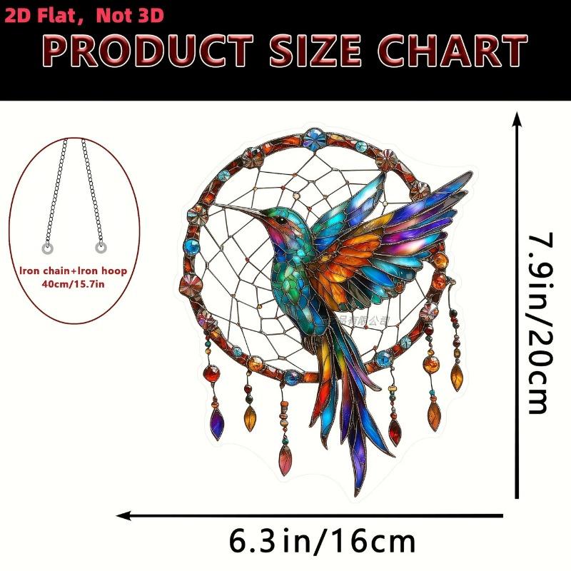 Acrylic Dream Catcher Series, Waterproof and Scratch-proof, Acrylic Indoor and Outdoor Atmosphere Decoration Pendant