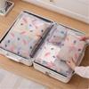 Printed Pattern Travel Clothes Storage Bag Underwear Shoes Sealing Sorting Bag Waterproof Multi-purpose Home Organizing Bag