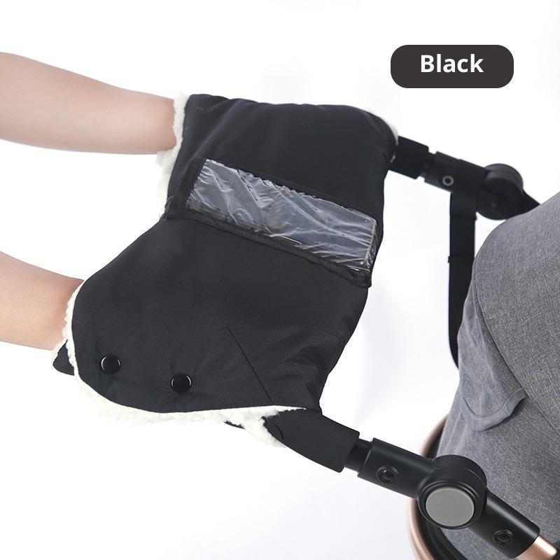 1Pcs Stroller Accessories Warm Baby Stroller Gloves Thick Pram Hand Muff Baby Carriage Pushchair Fleece Hand Cover Cart Gloves