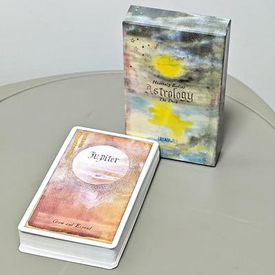 10.3*6cm Heavenly Bodies Astrology Oracle Deck: 51 Cards Comprised of The Planets, Zodiac, The Houses, The Major Aspects
