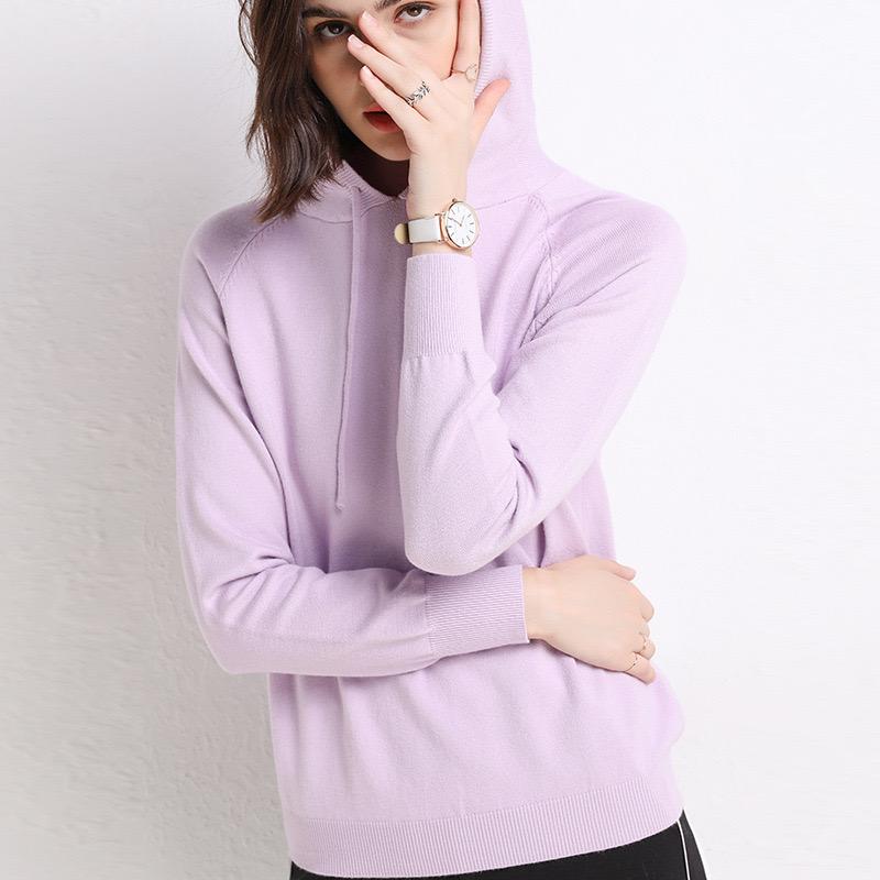 Yellow Hoodies Women Hooded Sweatshirt Femme Grande Taille Warm Pink Cashmere Hoodie Woman Womens Knitted Hoodie Sweatshirt