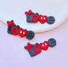 10Pcs New Cute Love Letter Series PVC Flexible Glue FlatBack DIY Scrapbook Embellishment Phone Craft Decoration
