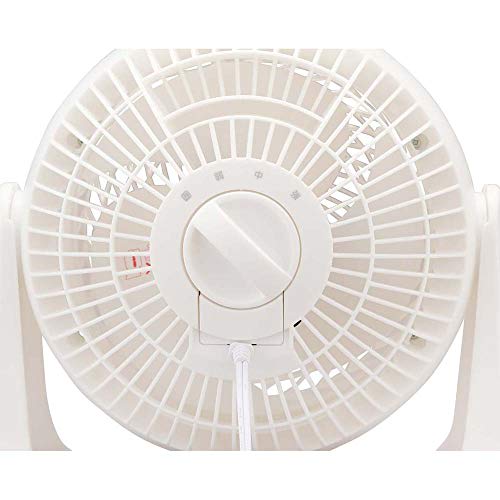 IRIS OHYAMA Circulator Quiet 14 Tatami Macaron Matte Design Fixed Swing Powerful Air Blower Compact PCF-MKM18N-W White
