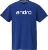 Andro Table Tennis Game Table Tennis Unisex Napa Deep Blue X Size 3XS Shirt, J.T.T.A (Japan Association) Approved, T-Shirt, Deo, White,