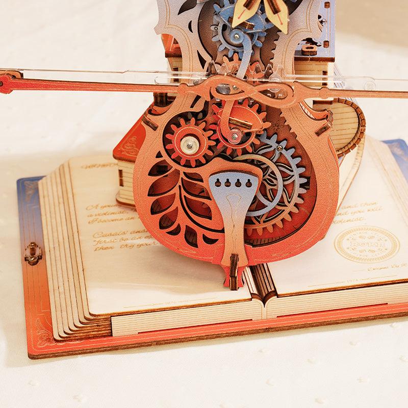 ROBOTIME ROKR Symphonie der Wunderschönen Träume Mechanische Spieluhr 3D Holzpuzzle AMK63M