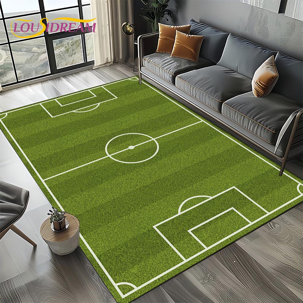 27 Style Football Field Soccer Sport Carpet Rug for Living Room Bedroom Home Sofa Decoration,Kids Area Rug Non-slip Floor Mat