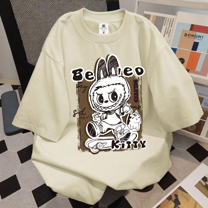 

LABUBU clothes summer loose unisex tops fashion casual fashion 5XL