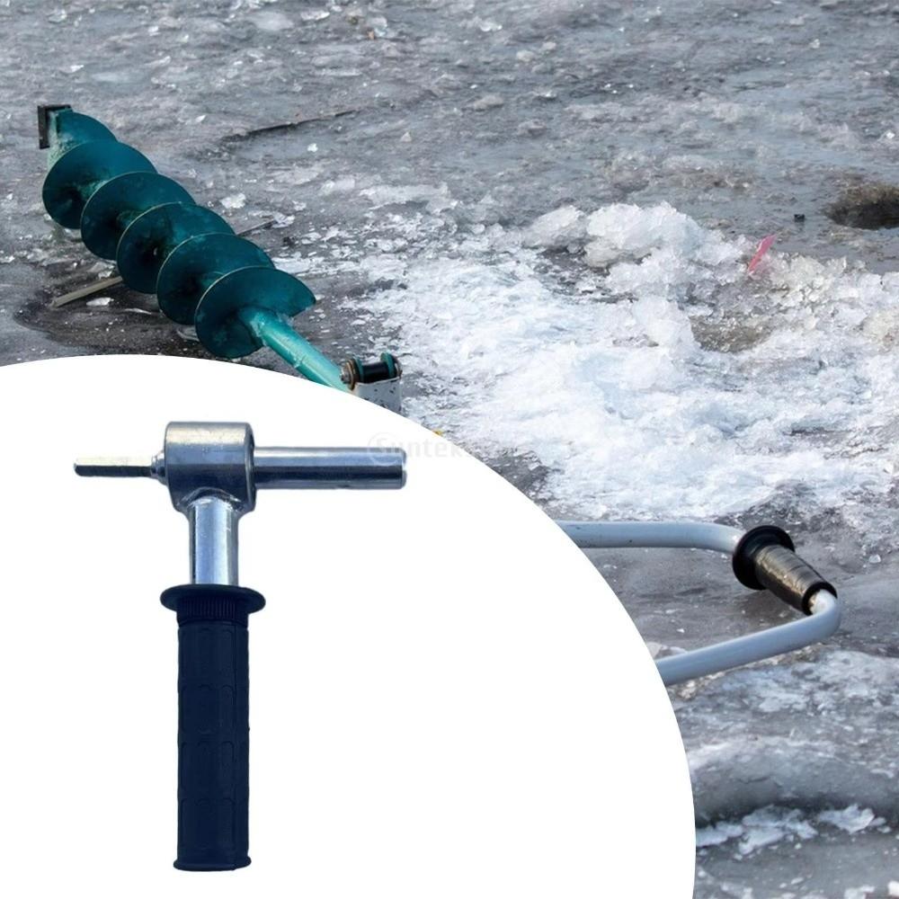 Durable Construction Ergonomic Design Ice Drill Adapter Drill Ice Easy Installation Ice Insert Metal Ice Auger Ice Fishing
