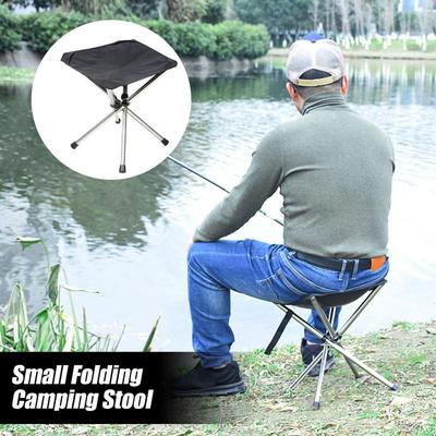 Small Camping Stool Fishing Chair Portable Stool Lightweight Stainless Steels Bracket Seat For Outdoor Gardening Fishing