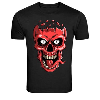 Red Demon Skull Horror Monster Graphic T-Shirt