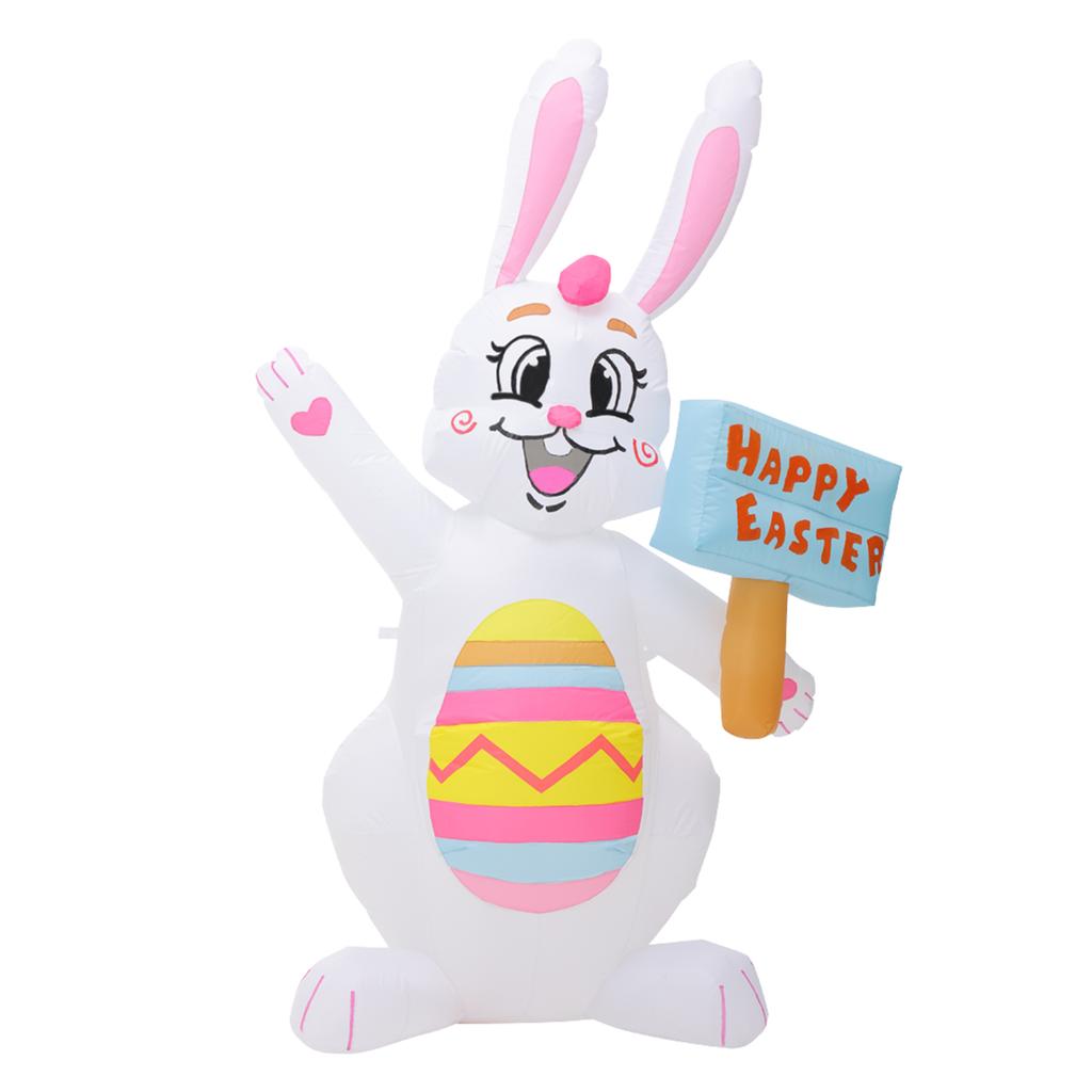 Easter Inflatable Bunny LED Lights Luminous Holiday Venue Decoration
