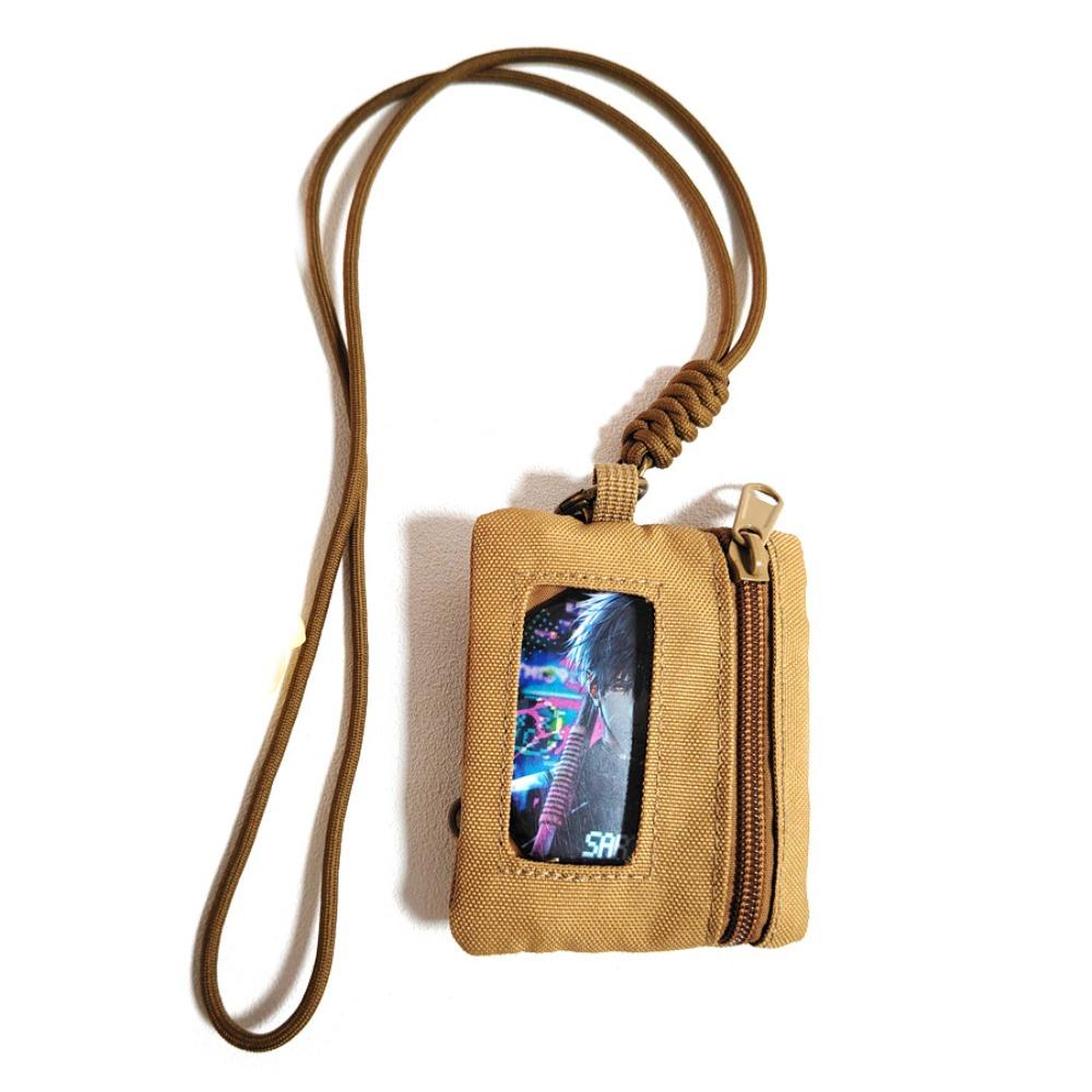 New Oxford Coin Purse Zipper Mini Key Case With Neck Rope Wallet Outdoor Cycling