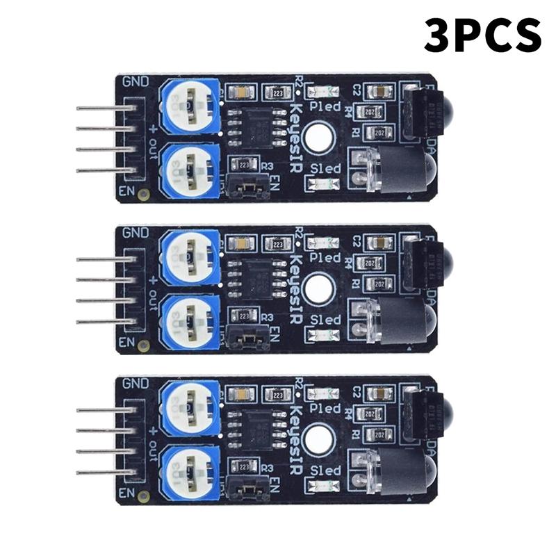 Ir Obstacle Avoidance Sensor Module Adjustable Infrared Proximity Switch For Smart Car And Robot Diy