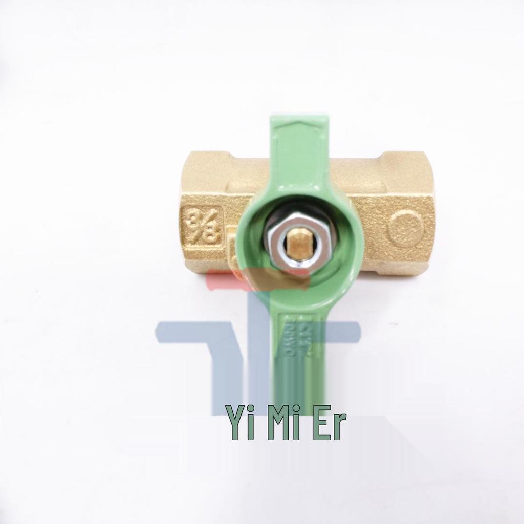 Japan KITZ TKT Brass Ball Valve, Threaded Female, Butterfly Handle, 1/4" & 3/8" In Stock.