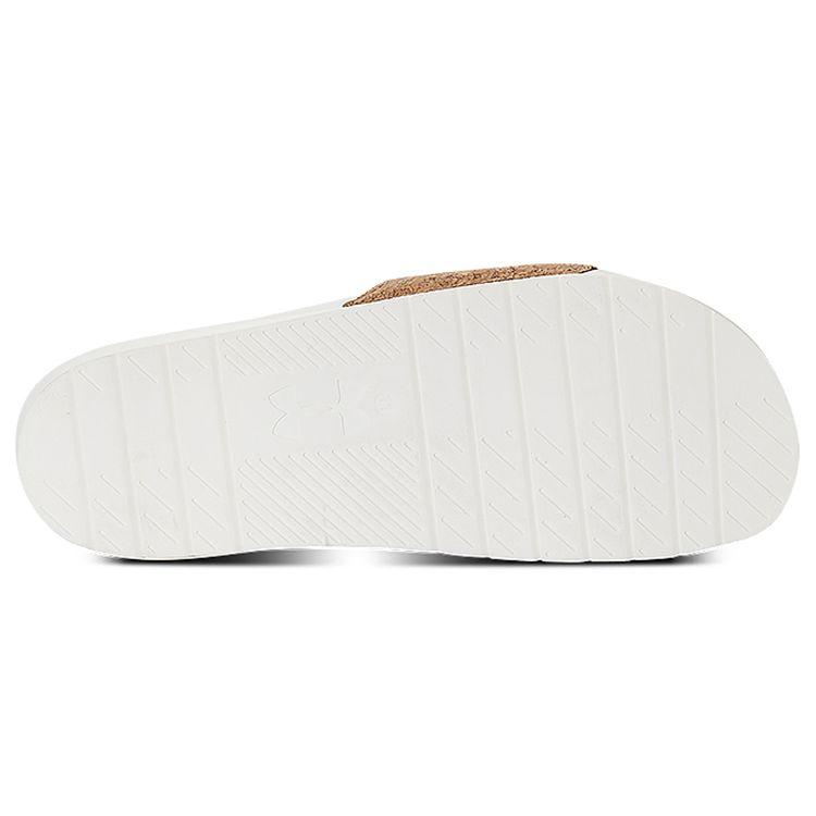 Under Armour Core Remix Fashion Simple Slippers Unisex Slippers Brown 3023779-100
