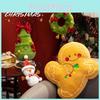 Festive Christmas Gingerbread Man Plush Toy Adorable And Soft Stuffed Animal For Holiday Decoration 15cm Height