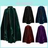 Halloween Costume Cloak With Gold Trim For Cosplay And Fantasy Role Play