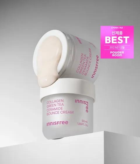 Kollagen Grüner Tee Ceramid Elastizität Barrierecreme 50ml + Nachfüllpackung 50ml