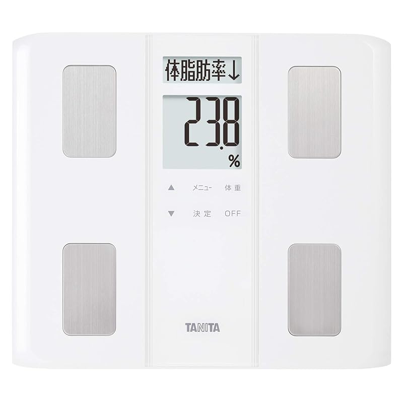 

Tanita weight scale body composition analyzer 50g made in Japan white BC-331 WH Easy to read with double LCD screen Standing storage OK