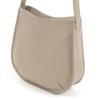 Kitamura Wasserdichte Rindsleder Crossbody Umhängetasche Y-1412 Sandbeige mit Weißer Naht (52901)