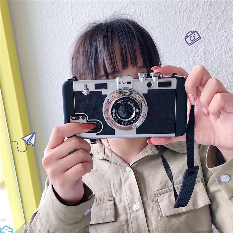 Retro Creative Camera Phone Case: Compatible with iPhone 14/13/12/11, PROMAX, XR - Drop-Proof Protection