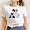 Nana Ren Anime Silhouette TShirt Black Stones Guitarist Couple Graphic Ideal for Shoujo Anime Fans Music Lovers