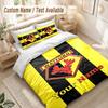 Custom Name Bedding Set 3 PiecesWatford FC Print Duvet Cover + 2 Pillowcases Soft Bed Decor