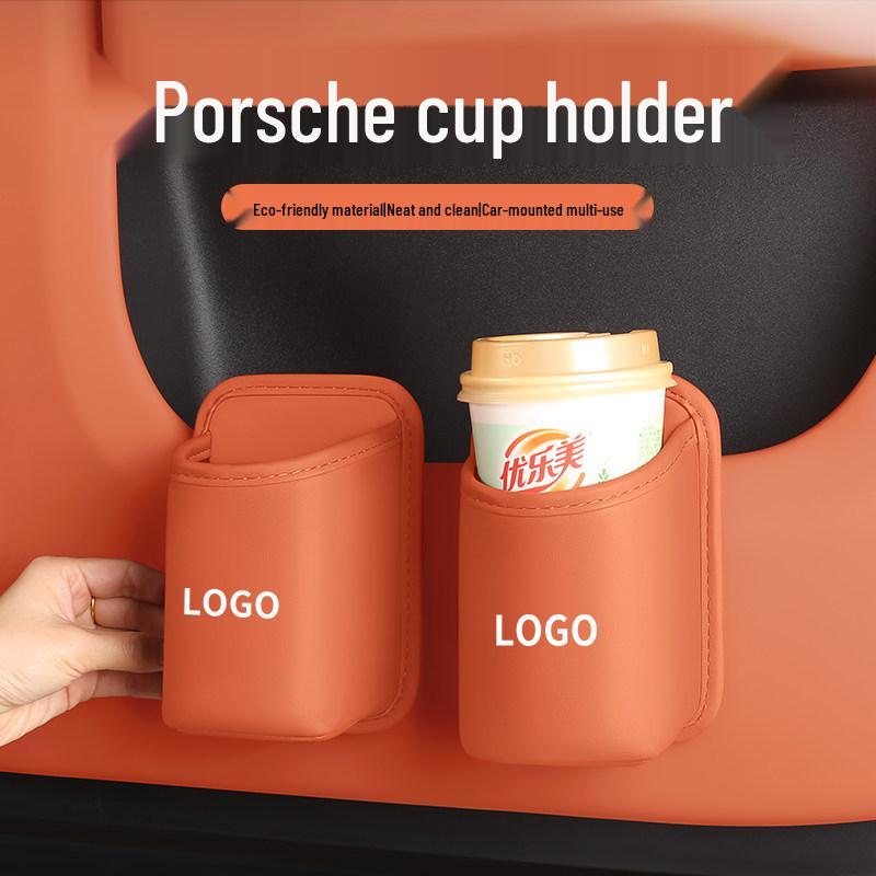 Car Door Cup Holder & Seat Storage for Porsche Macan/Cayenne/Panamera/718