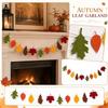 Ghirlanda di Foglie d'Autunno Decorazione da Parete con Foglie Autunnali per Caminetto Mensola Decorazione Stagionale per Feste Uso Interno Esterno