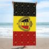 Belgica Print Beach Towel, Large Soft Quick Dry Towel for Beach Camping Swimming