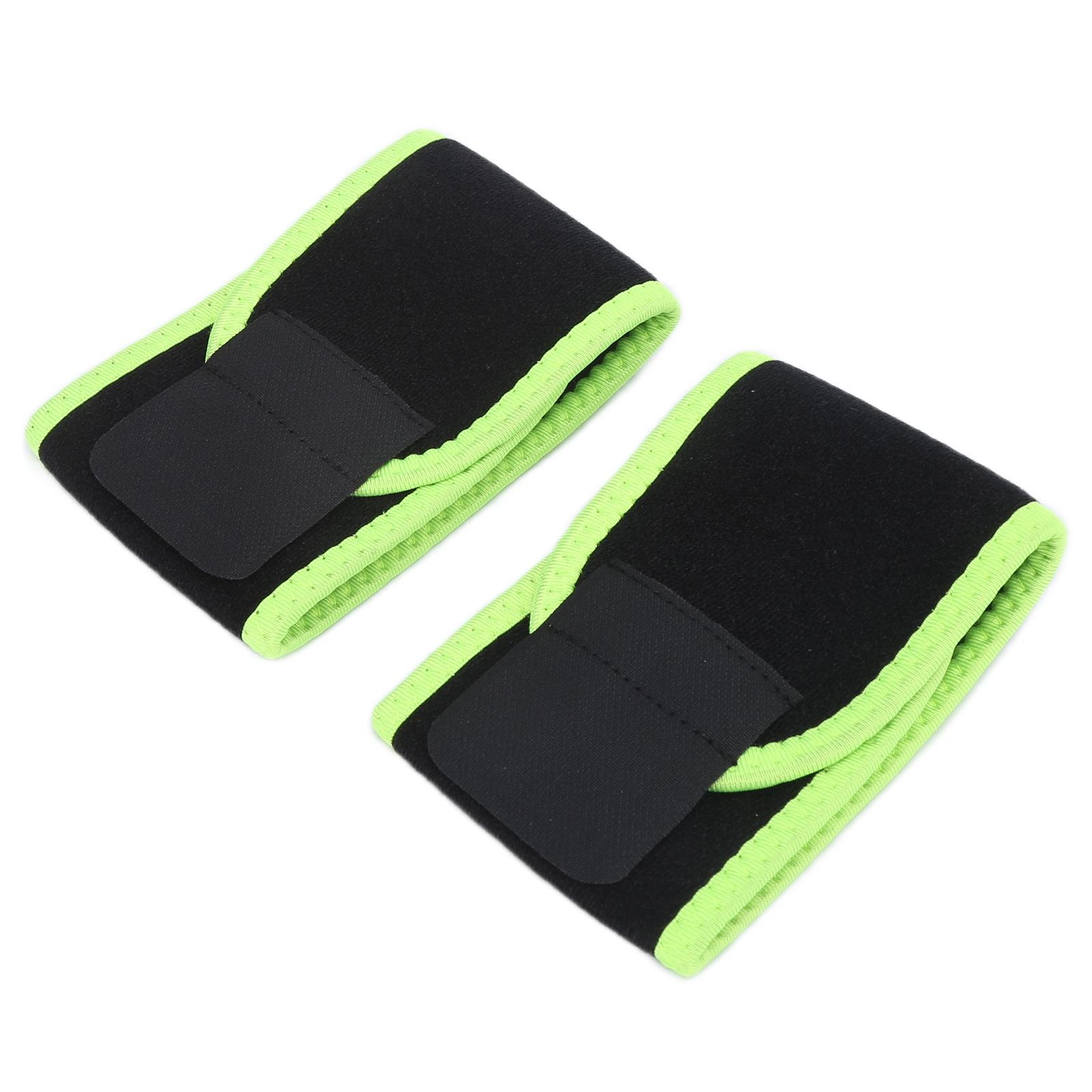 

2 шт. Напульсник с поддержкой запястья, регулируемый ремешок на липучке, двусторонний напульсник, флуоресцентный