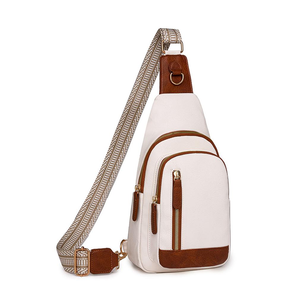 Retro Bag For Women Lightweight And Wear-resistant PU Chest Bag With Large Capacity Womens Chest Bag