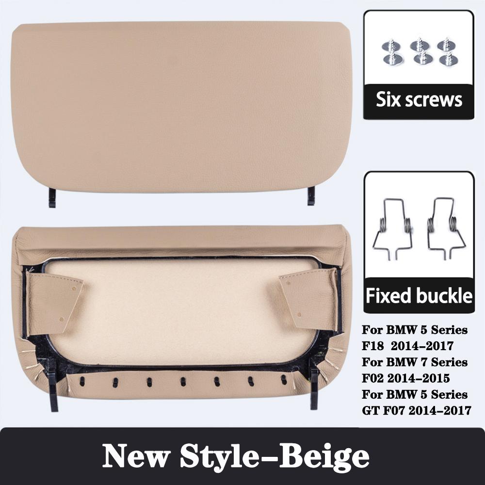 Car Seat Back Board for BMW F10 F07 F02 5 Series Rear Backrest Panel Part Leather Cover Leather Cover Storage Pocket