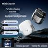 Compact Magnetic Dual-Head Electric Travel Shaver for Men