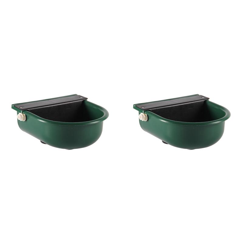2X Automatic Drinking Bowl For Cattle And Sheep, Horse And Dog Drinking Bowl, Cattle And Horse Farm зелёный