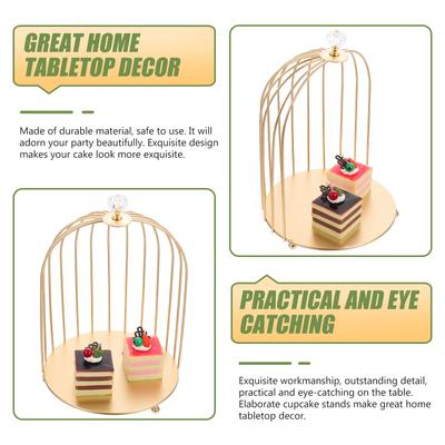 Bird Cage Cake Stand Multi-Function Holder Iron Dessert Display Decorative Makeup Stand For Wedding Party