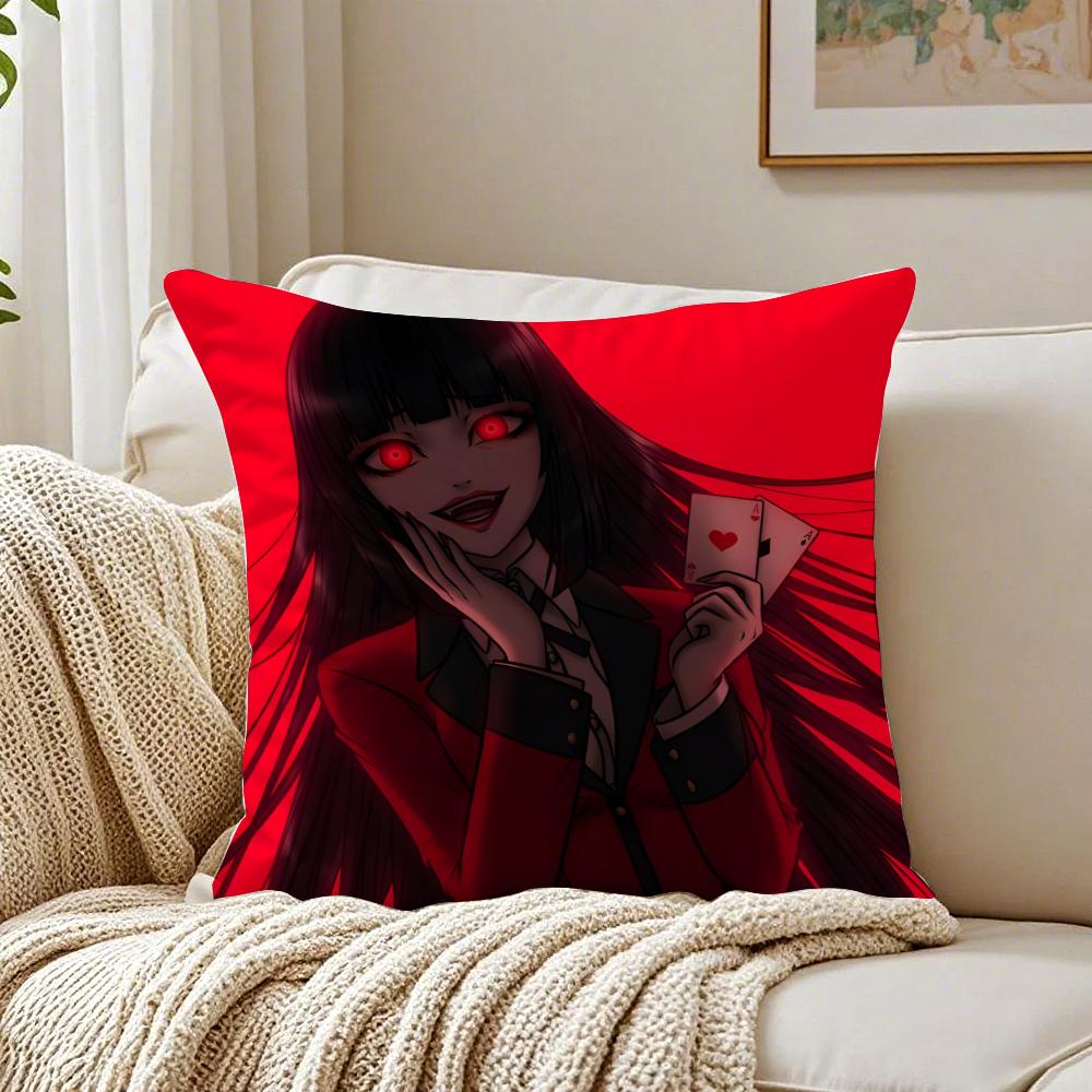 Japanese anime hot KKakegurui YYumeko Jabami Cushion Cover Pillowcase Antidustmite living Room Sofa Decor Cushion Room