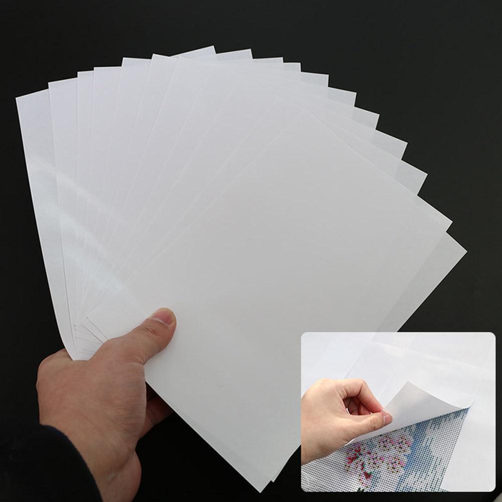 

20 Sheets A4 Diamond Picture Release Paper Non-Stick Protective Film for Diamond Drawing Accessories Cross Stitch DIY Supplies 21X14.8cm