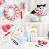 Pink cute little cake pet collar hand-knitted wool DIY material surrounded by a cat collar decoration