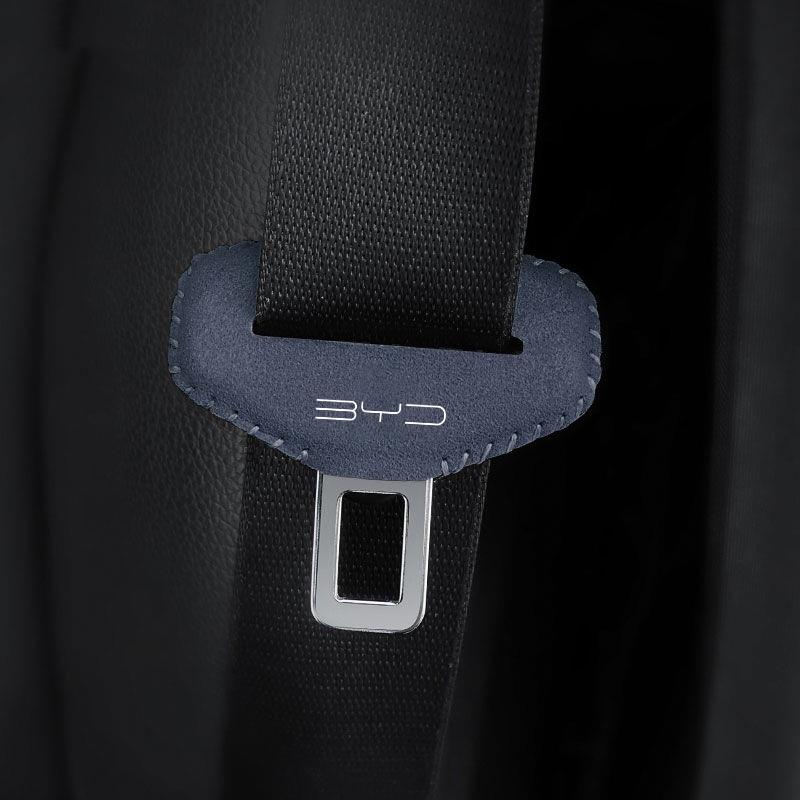 

Suede Car Seat Belt Buckle Anti-Scratch Protective Cover Accessories For BYD Seal Dolphin Song Pro Tang Dmi Yuan EV QIn Plus MAX