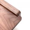 1 Pc Stainless Steel Black Walnut Tissue Holder Wall Mounted Tissue Holder Punching Installation Toilet Bathroom Accessories
