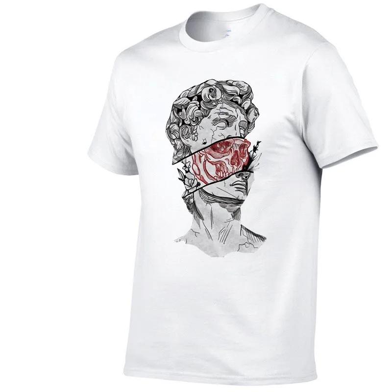 100 pure cotton Tshirt suitable for both Unisex and Unisex fun and trendy David statue creative printing suitable for daily use