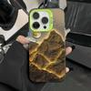 Lucky Golden Mountain Electroplate Silver IMD Case for IPhone 16 15 14 13 12 11 Pro Max XS XR X SE 2 3 7 8 Plus Matte Hard Cover