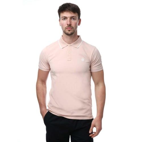 Timberland Mens Printed Short-Sleeved Polo Shirt
