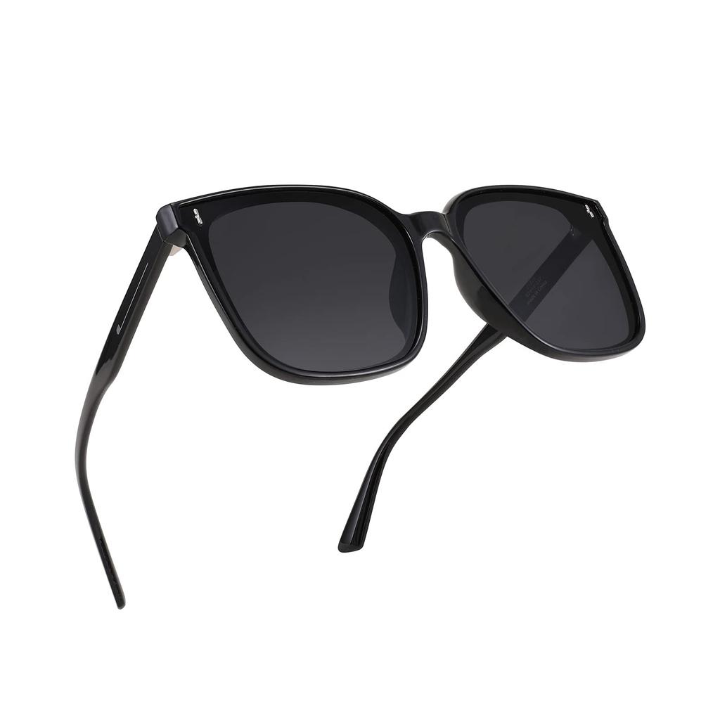 FEISEDY Polarized Sunglasses for Women and Stylish Large Square Sunglasses with UV Protection Large Perfect for and B2758 Men, Lenses, Sizes, Driving,