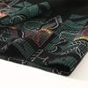 Men's Plus Size Waffle Knit Geometric Print T-Shirt – Casual Crew Neck Short Sleeve Tee (5XL-13XL)